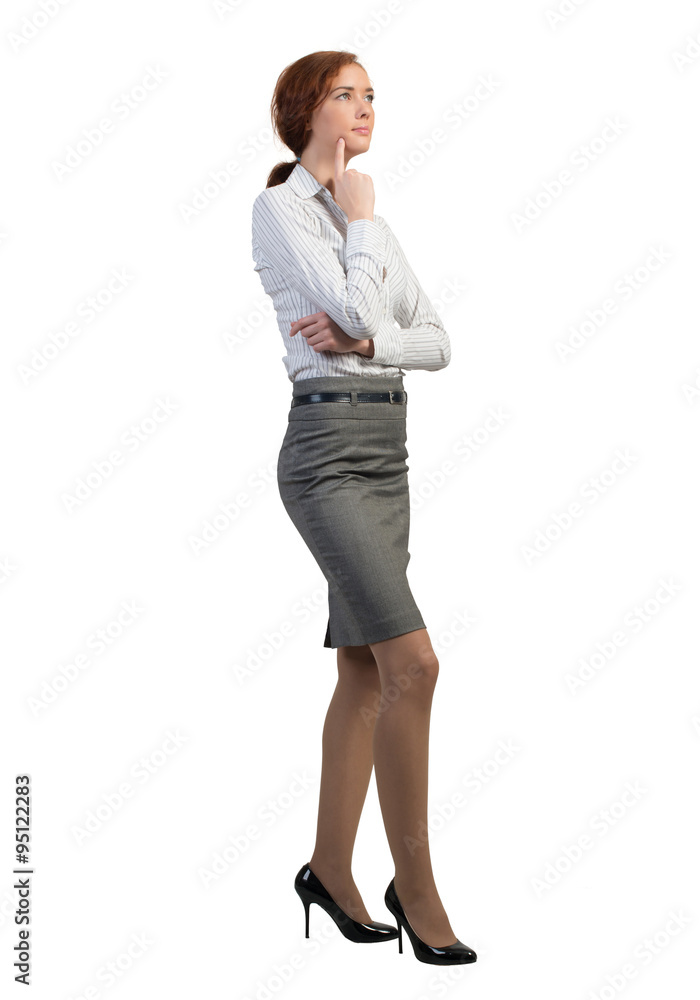 Thoughtful businesswoman Thoughtful businesswoman
