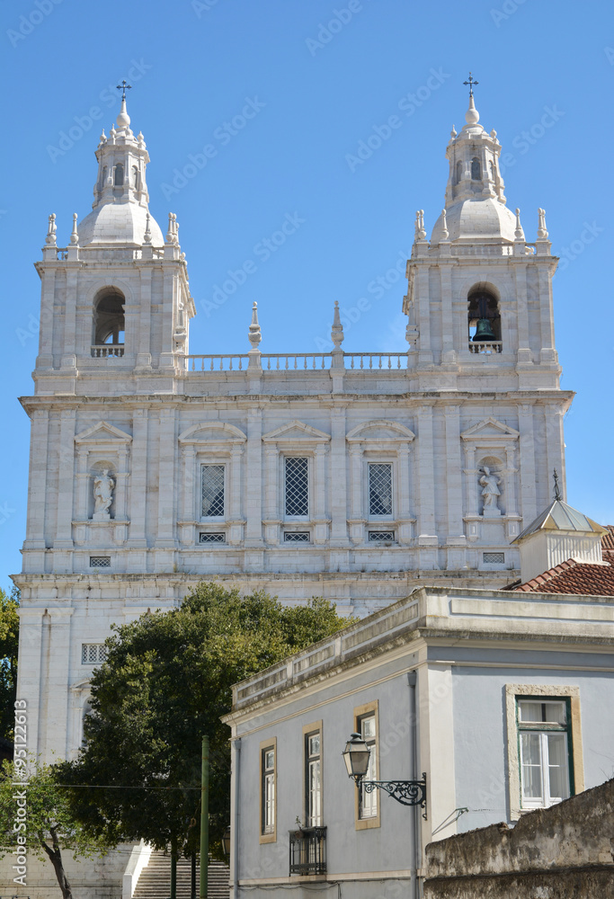 Mosteiro de Sao Vicente de Fora in Alfama distric, Lisbon