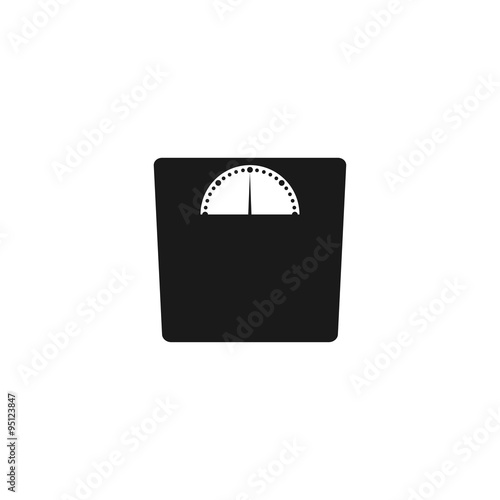 weighting icon. Flat design style.