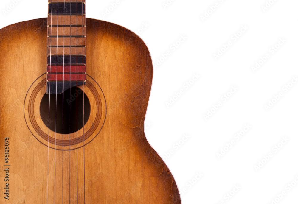 Obraz premium acoustic guitar isolated