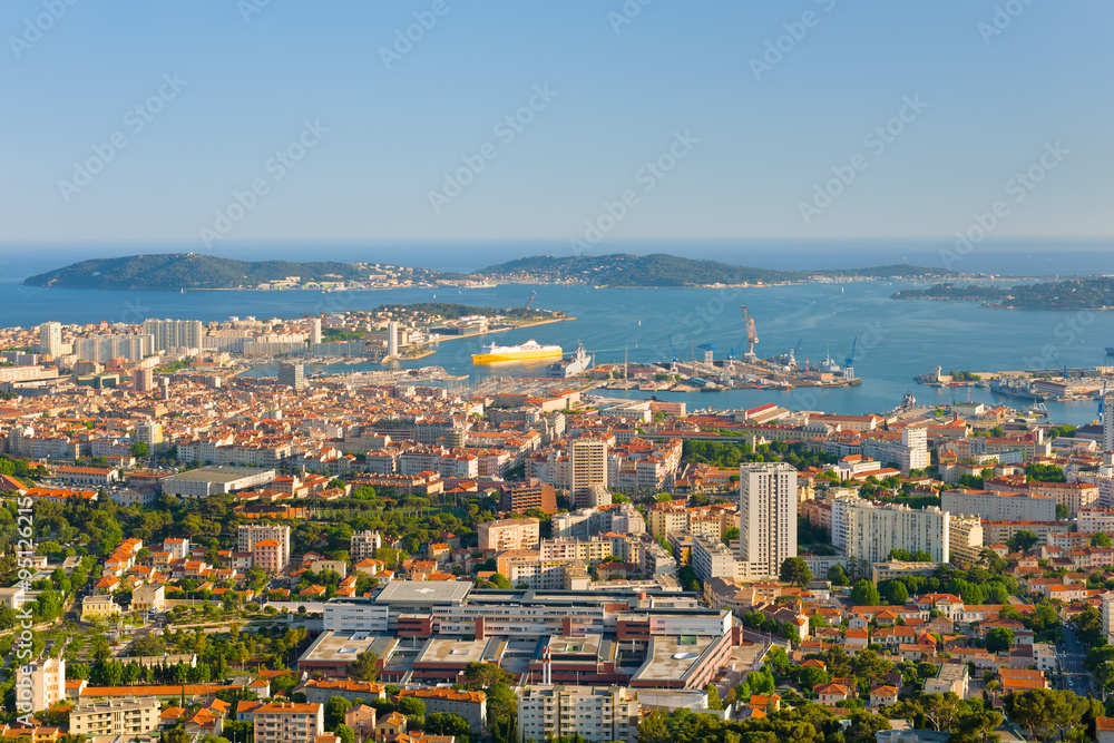 Toulon in a spring evening