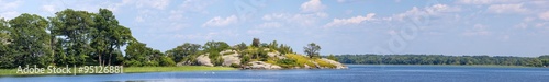 Small lonely island Thousand Islands Canada Ontario