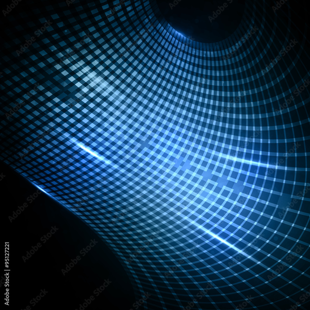 Fototapeta premium Abstract futuristic illustration.