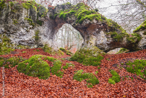 Natural arch of Zalamportillo, Entzia mountain range (Spain) photo