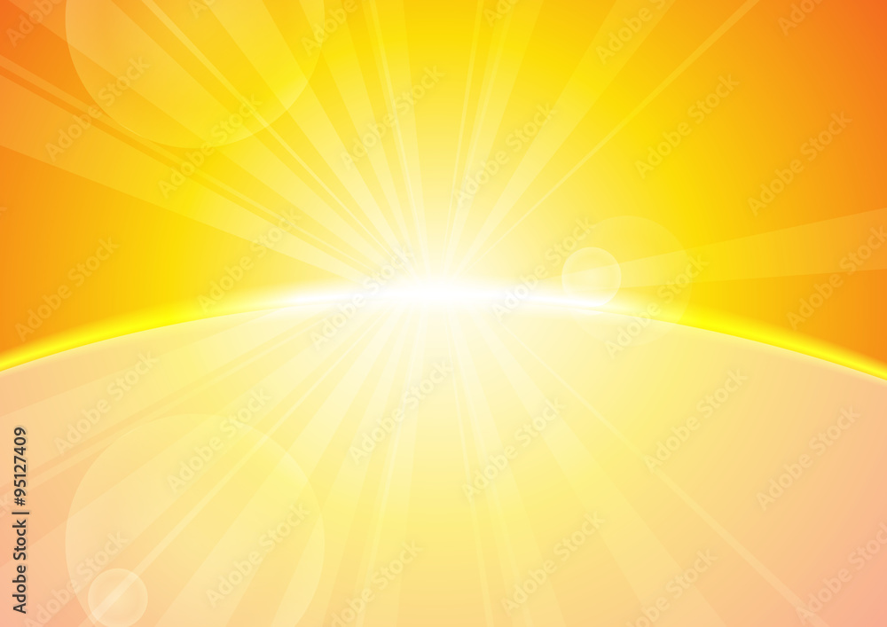 Obraz premium Vector : Abstract yellow stripe sun shine