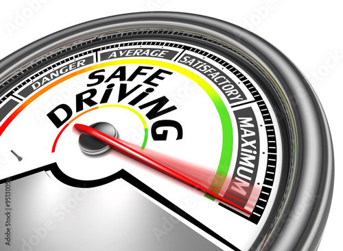Slika na platnu safe driving conceptual meter