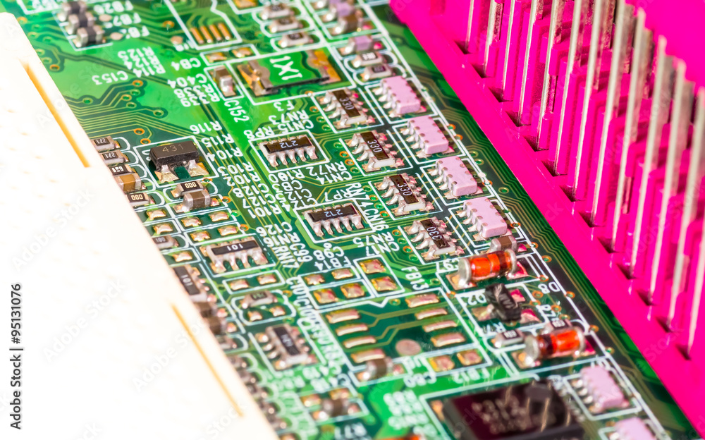 Obraz premium Computer Electronic Components