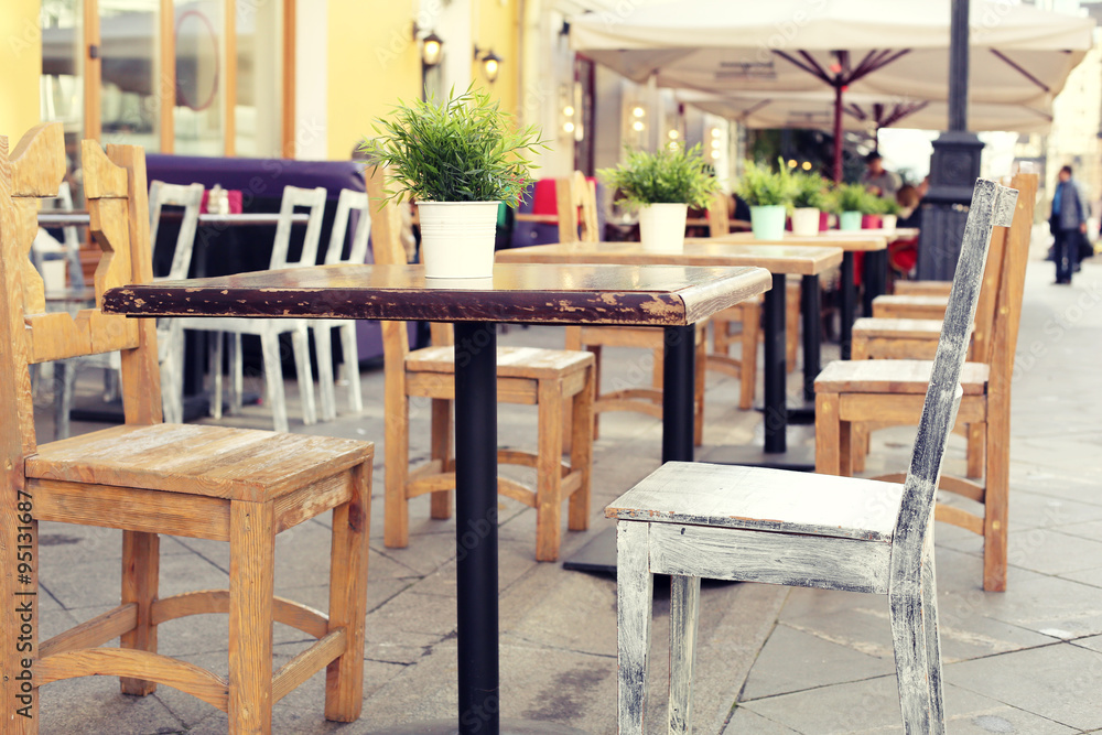 Fototapeta premium Street cafe