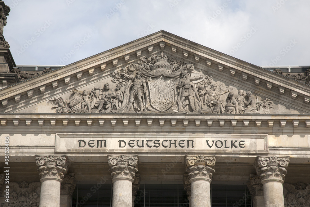 Obraz premium Reichstag Parliament Building; Berlin