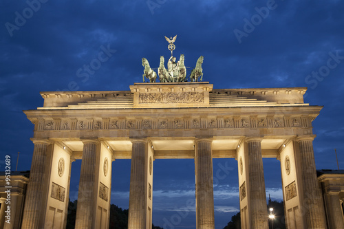 Brandenburger Gate; Berlin at Night