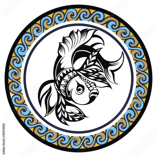 Decorative Zodiac sign Pisces