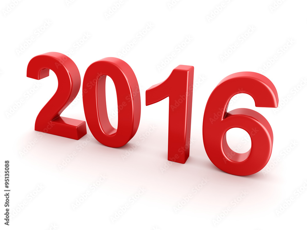 2016 New Year digits 2016 New Year digits