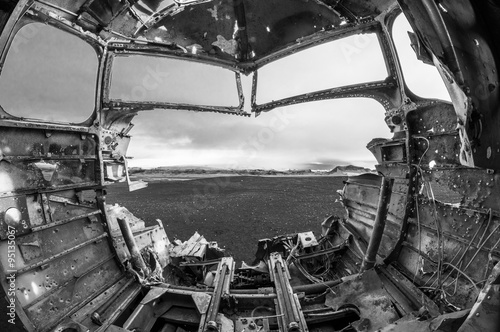 Foto Flugzeugwrack auf Island