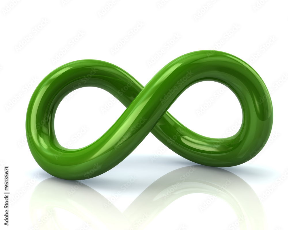 Green infinity symbol Green infinity symbol