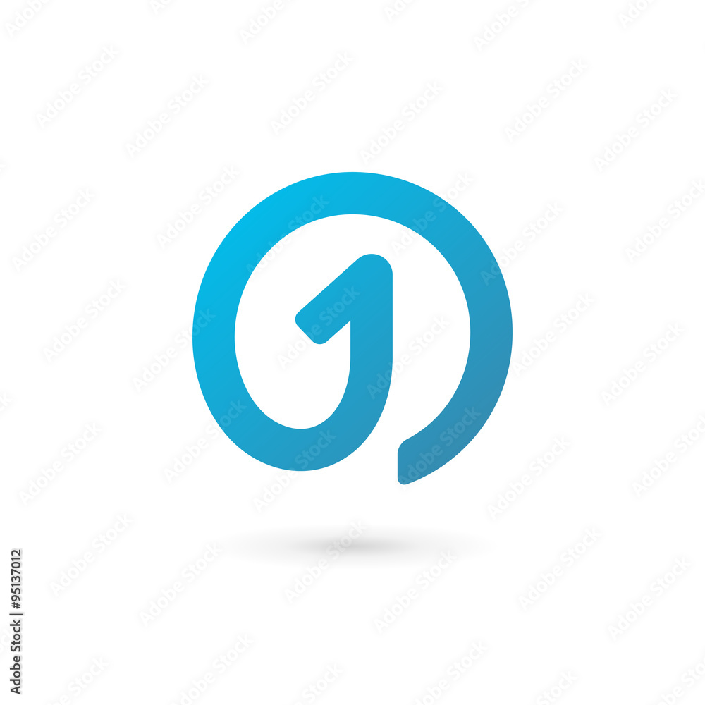 Number one 1 logo icon design template elements Number one 1 logo icon design template elements