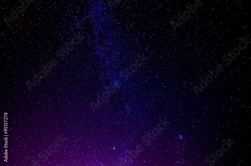 real starry nightsky with milky way © IdeeID