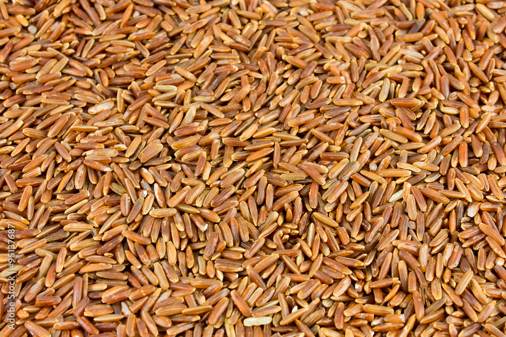 Natural brown rice background texture