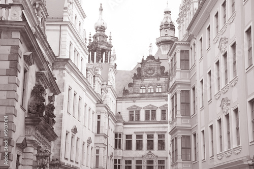 Streets of Dresden  Saxony  Germany