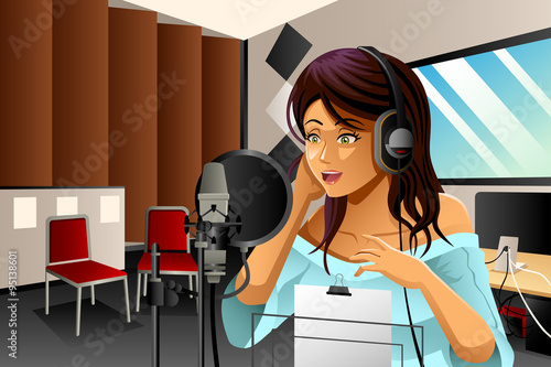 Female Singer Singing