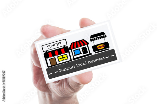 Support local business concept