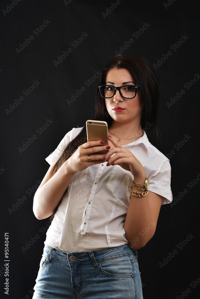 sexy woman with phone sexy woman with phone