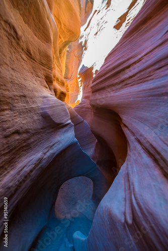 Multicolored Slot Canyon Abstract