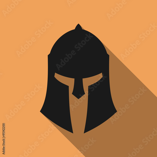 Icon of ancient Greek, Roman, Spartan helmet.