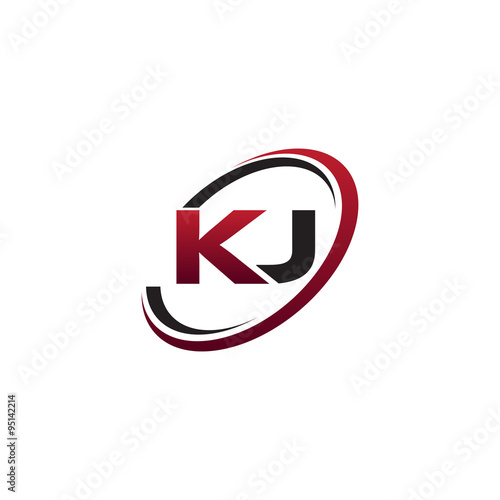 Free Download Modern Initial Logo Circle KJ - GFXLoad