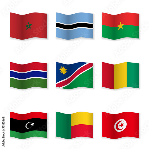 Waving flags of different countries. Free Download Waving flags of different countries. - GFXLoad