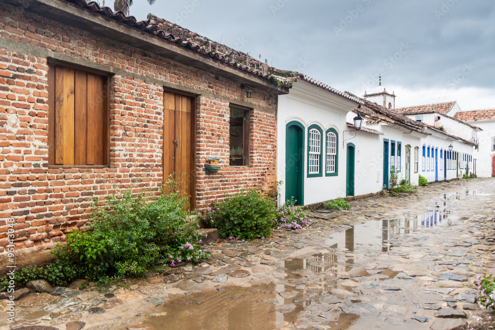 View of an old colonial town Paraty, Brazil