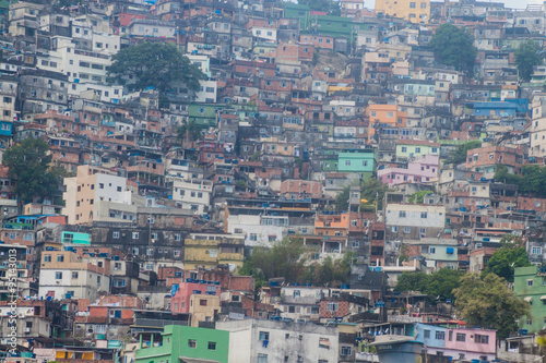 Favela Rocinha in Rio de Janeiro, Brazil.