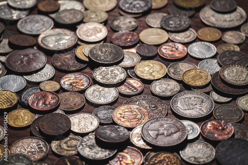 old coins background