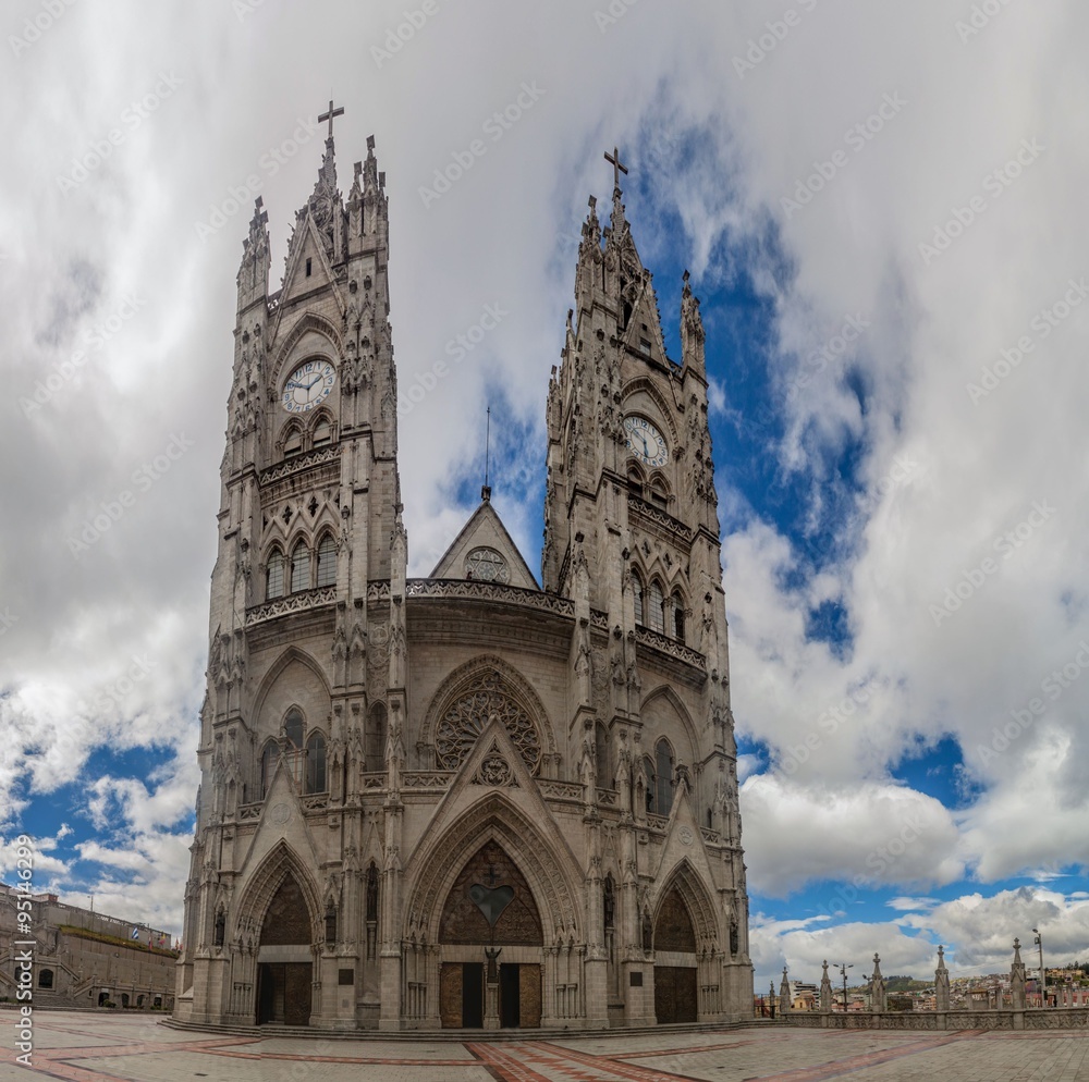 Basilica of the National Vow in Quito, Ecuador