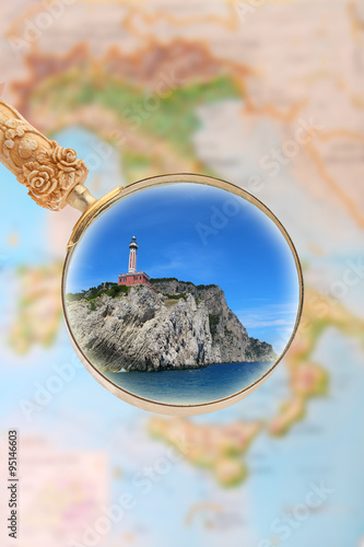 Capri lighthouse  Italy
