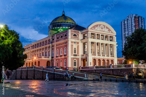 Teatro Amazonas, famous theatre building in Manaus, Brazil photo