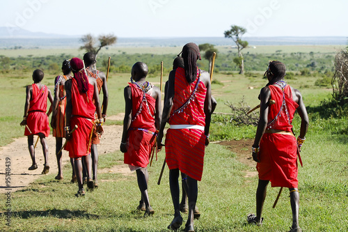 Traditional Dance of Masais - Kenya photo