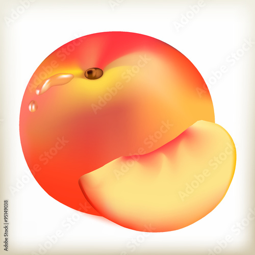 peach fresh, mature fruit, slice of fruit, southern cultural fruit, natural food, juicy food, water droplet, pulp of a peach, piece of fruit, orange color, healthy food, new fodder, juicy nectarine