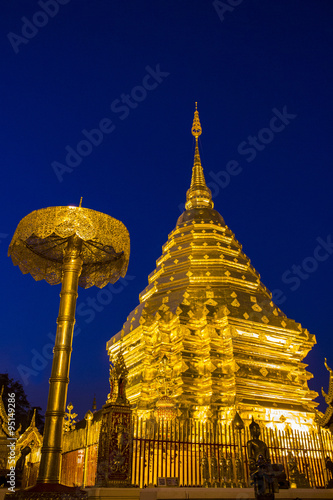 Buddhist golden pagoda