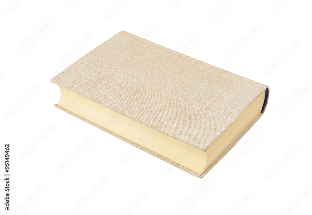 Old hardcover book, isolated on white background Old hardcover book, isolated on white background
