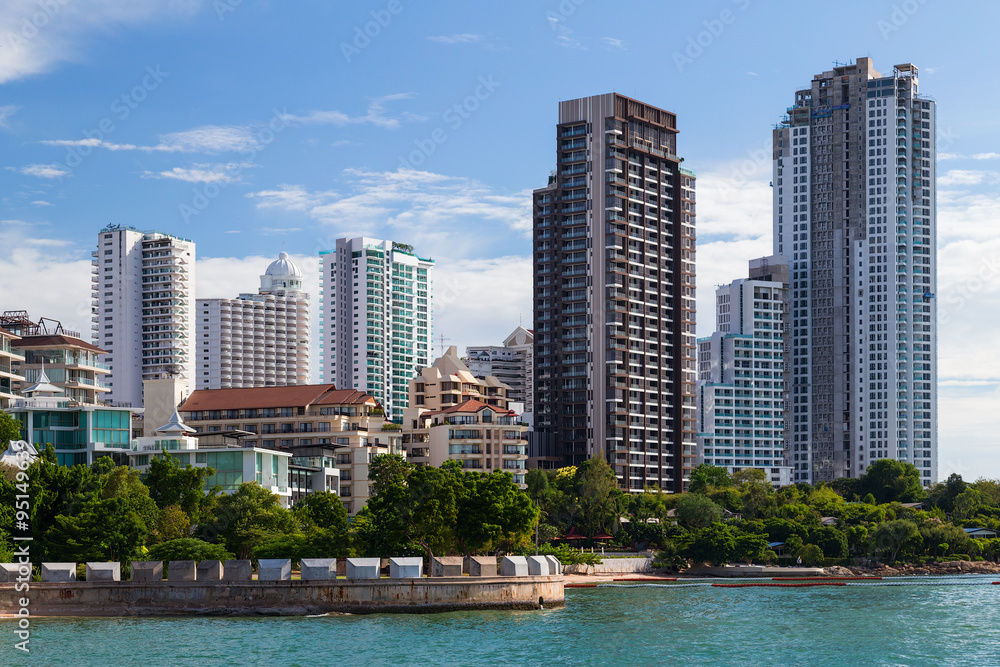 Luxury high rise apartment buildings in  Pattaya