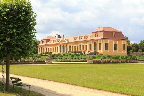 Wallpaper Mural Orangery and park bench at Baroque garden Großsedlitz in Heidenau, Saxony Torontodigital.ca