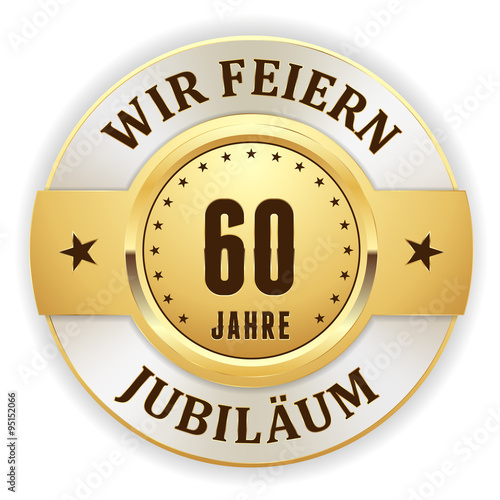 Goldener 60 Jahre Jubiläum Siegel