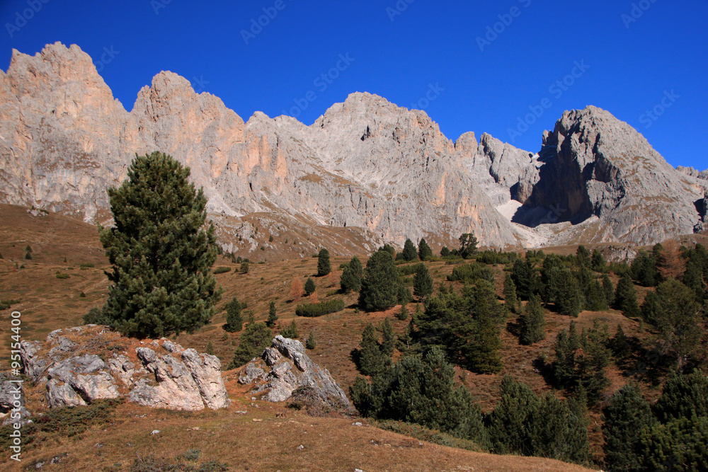 Autunno in val Gardena, Dolomiti, Alto Adige Sud Tirol