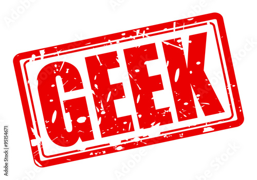 GEEK red stamp text