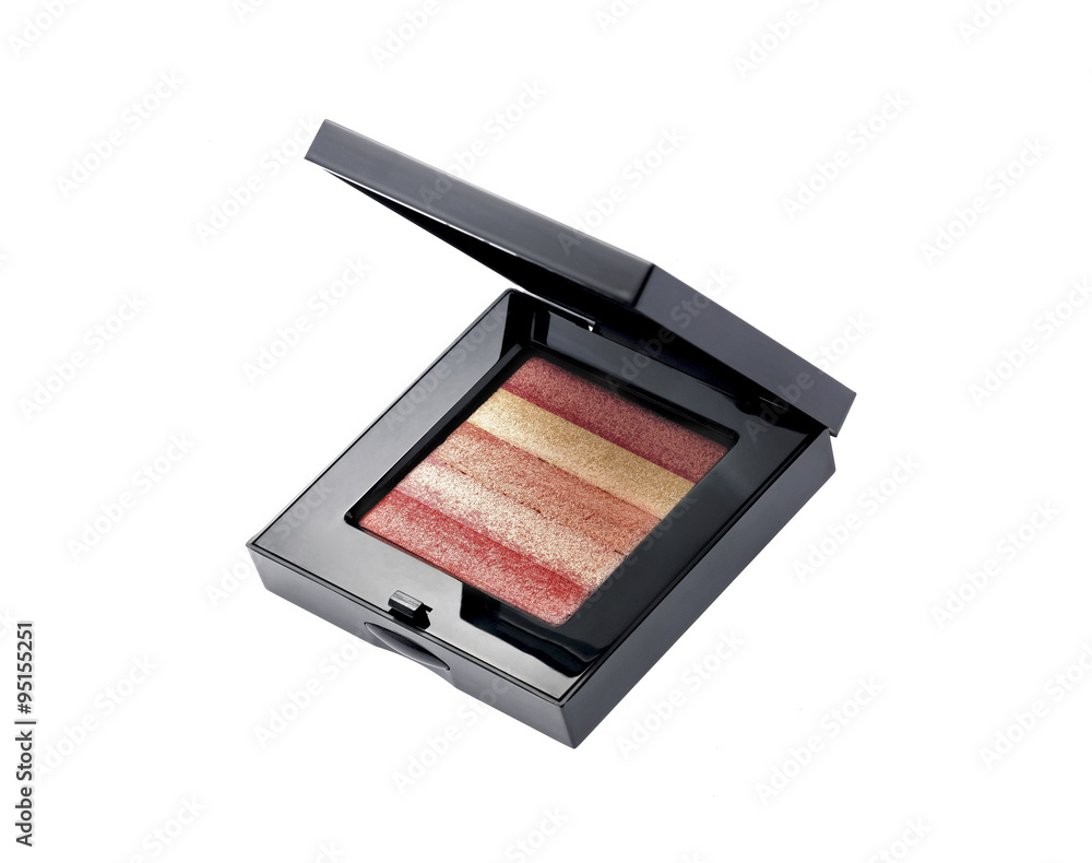 Eyeshadow palettes isolated on white Eyeshadow palettes isolated on white