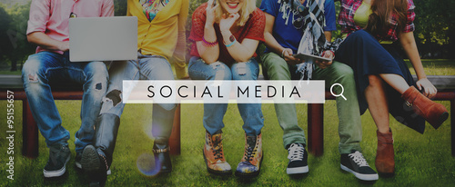 Social Media Network Web Online Internet Concept photo