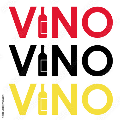 Icono plano vino en botella #2