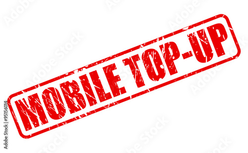MOBILE TOP-UP red sta p text