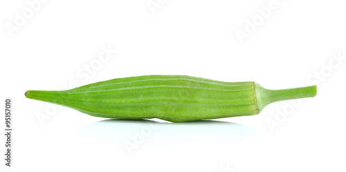 green roselle on white background