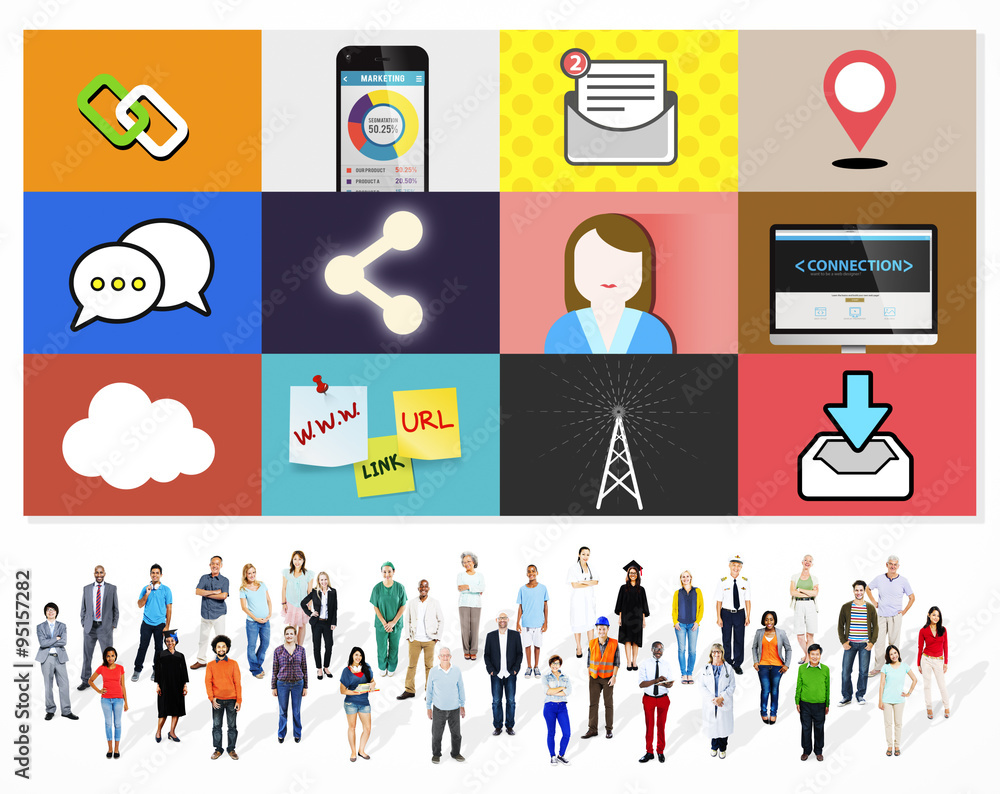 Social Network Global Communications Connection Concept Social Network Global Communications Connection Concept